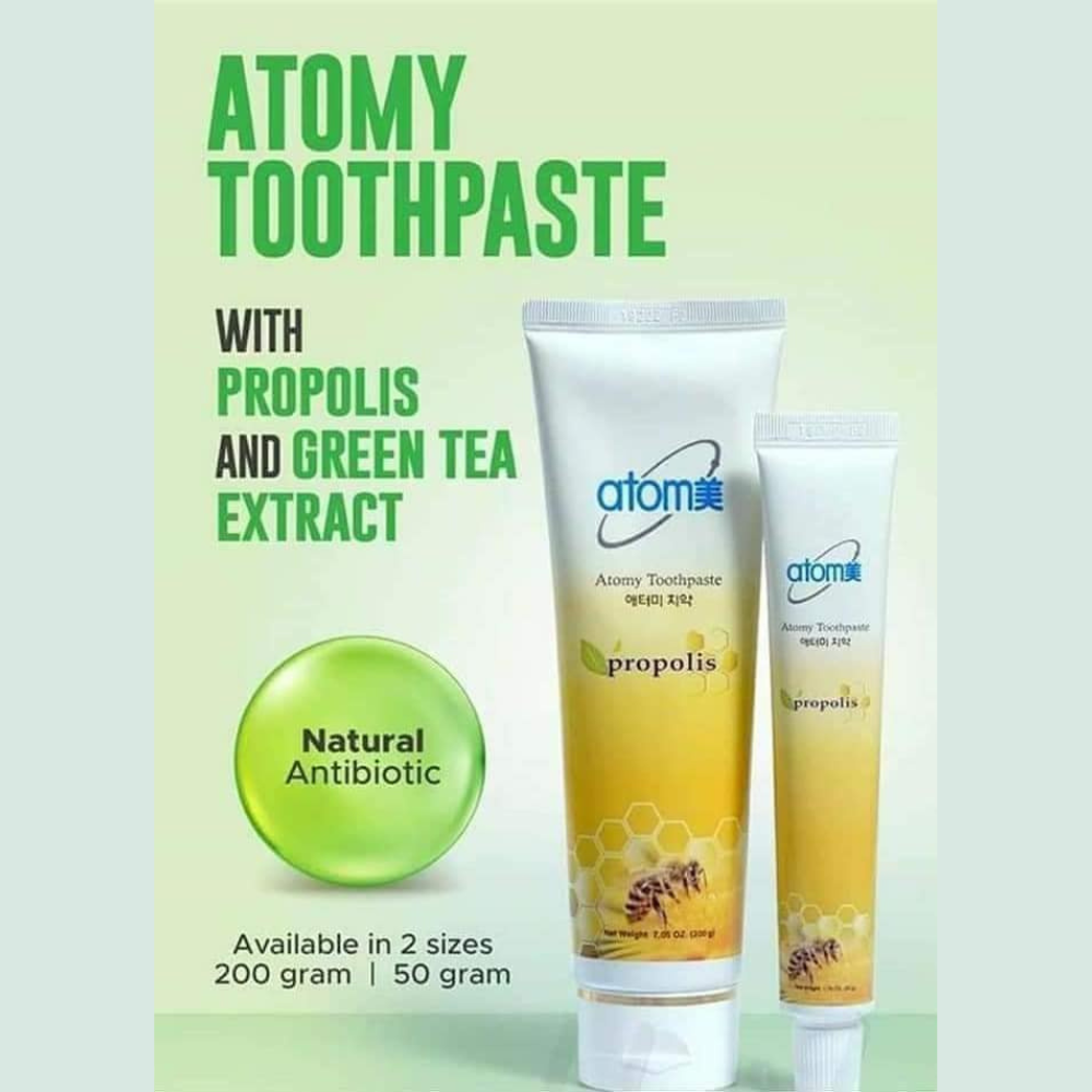 "Propolis toothpaste for healthy teeth and gums."