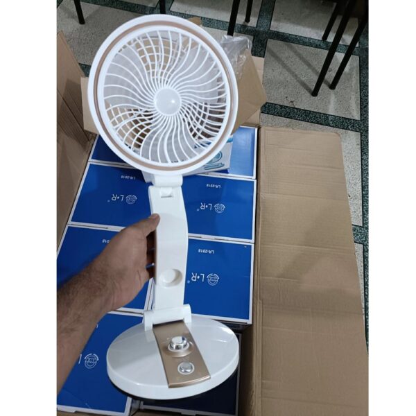 LR fan (Adjustable rechargeable folding fan with led light) - Image 2