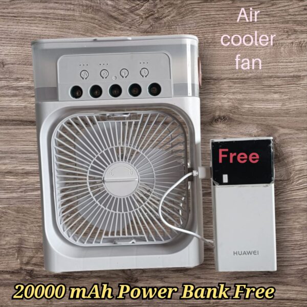Air Cooler Fan +power Bank Combo Pakage - Image 2