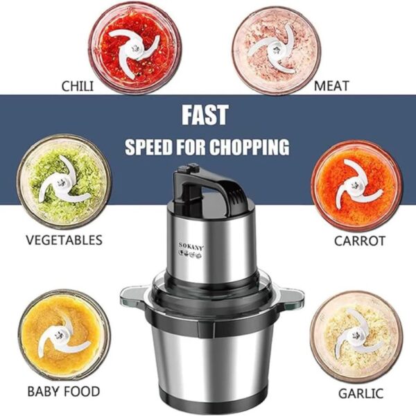 Sokany 800watt meat Grinder and blender (model-7005A)3.Lt