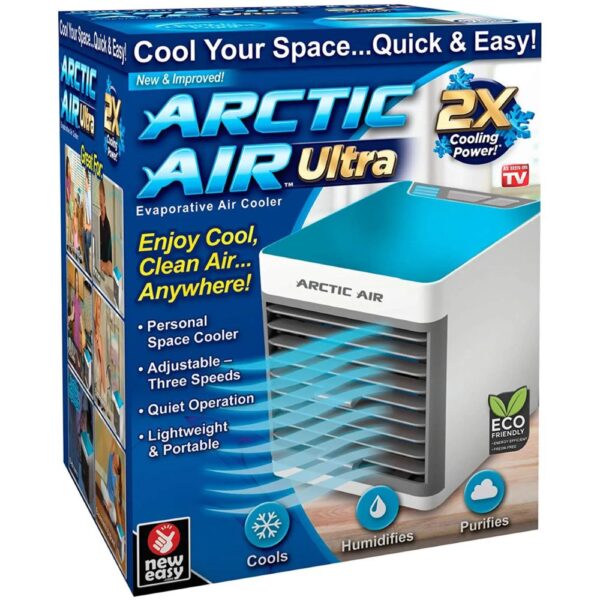 Portable mini air cooler.